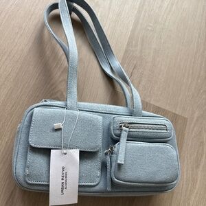 DENIM BOWLER BAG